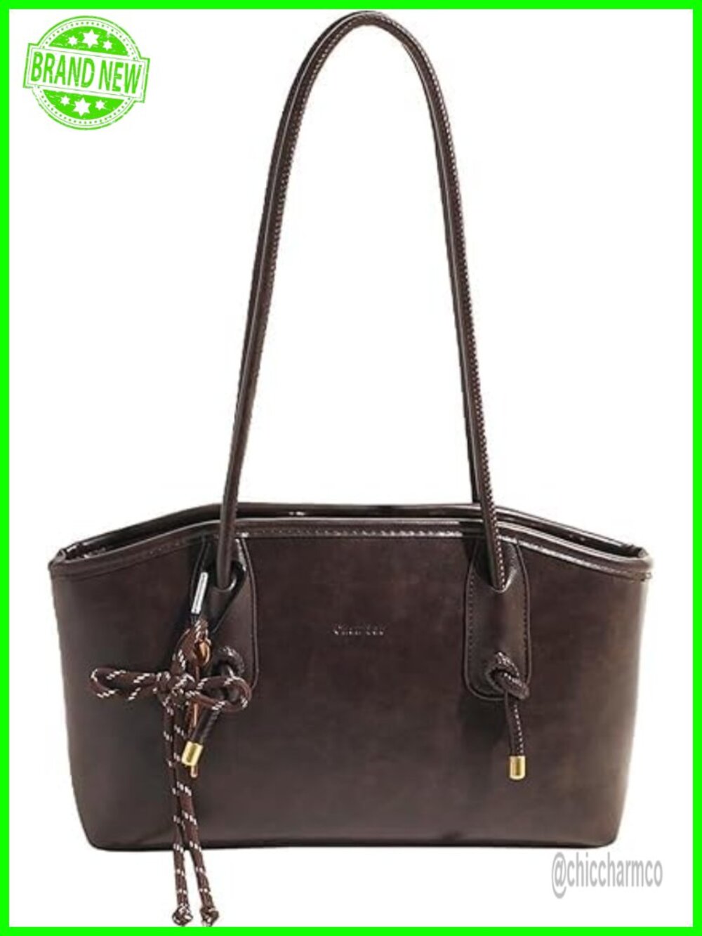 Faux Leather Shoulder Bag Vintage Hobo Handbag Retro Purse